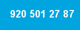 920 501 27 87 920 501 27 87